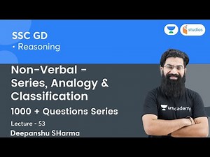 Non-Verbal Series, Analogy & Classification | 1000+ Questions Series | Reasoning | Deepanshu Sharma