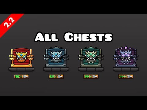ALL THE TREASURE ROOM CHESTS + REWARDS | Geometry Dash 2.2