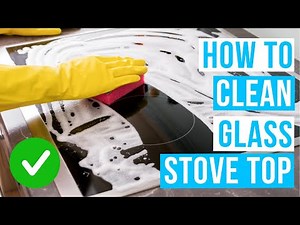How to CLEAN GLASS STOVE TOP without streaks and scratching