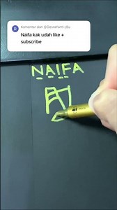 Desain logo NAIFA | komen nama kamu #logo #logodesign #logonama #namechallenge