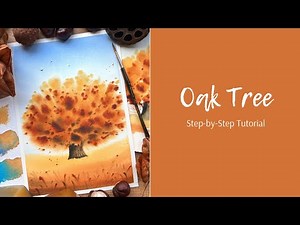 Oak Tree Watercolor Tutorial for Beginners | Step-by-Step Guide
