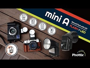 New Generation Portable Tiny Camera Flash - Phottix Mini A Manual Flash with LED