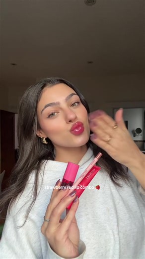 Products🍓 @e.l.f. Cosmetics lip stain @Persona Cosmetics lip liner in ‘rosewood’ & lip balm in ‘kiss’ #lipcombo #lipbalm #lipliner #lipstain #grwm