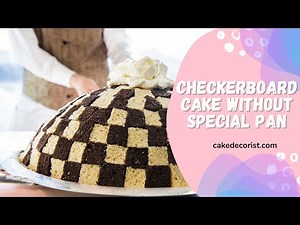 Checkerboard Cake Without Special Pan