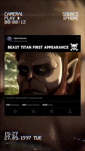 Beast Titan First Appearance