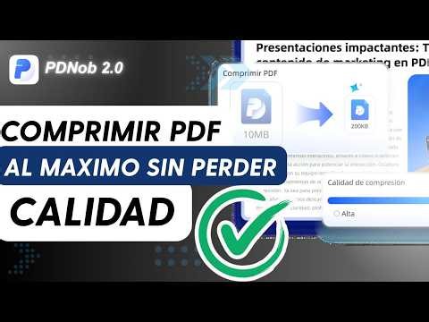 Cómo Comprimir un PDF PESADO sin Perder Calidad | Reducir Tamaño Fácil y Rápido