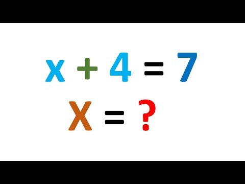 A basic introduction to algebra -- How to solve for x