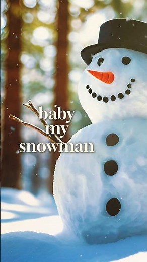 My Snowman & Me ❄️🤍 | Snowman – Sia Lyrics | Winter Love Story #Snowman #Sia #shorts