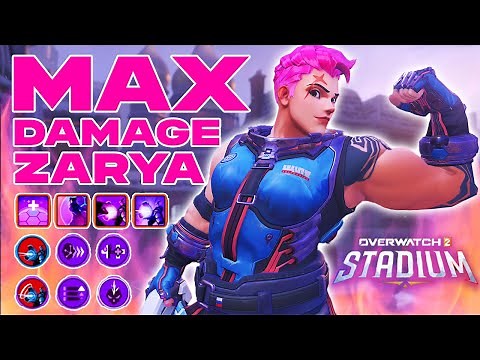 UNSTOPPABLE Full Damage Zarya Build – Overwatch Stadium!