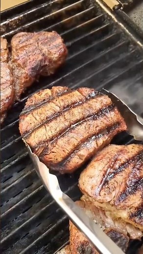 Filet mignon steak on the grill #food #steak #filetmignon #foodie #grill #eat #eating #grilling