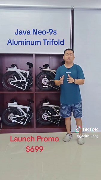 Java Neo 9s, 9.9kg Aluminum Trifold Only $699 #neo #java #Trifold #brompton #bikes