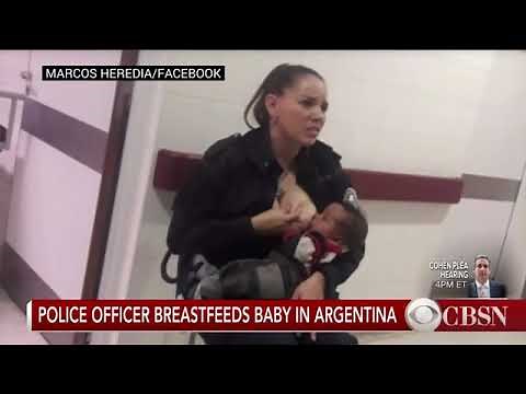 police officer breastfeeding malnourishment baby