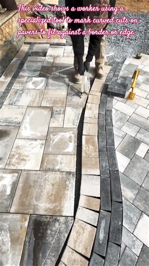 ​Flawless Curved Paver Cuts with the Quick E Scribe