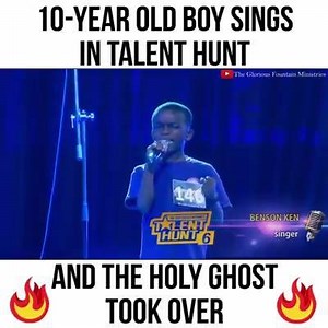 306K views · 4.7K reactions | If God can use a 10 year old boy and the people got baptised with the holy spirit then we save a living God.. watch a 10 years old boy singing in talent hunt . | WORD of FAITH | Facebook