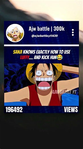 Sanji knows exactly how to use Luffy… and kick him😂 #onepiece #luffy #sanji #strawhats