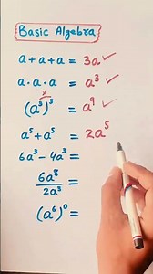 Basic Algebra|class 9th| short