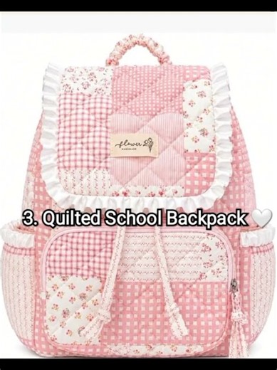 🎒 Top 5 cutest school backpacks every student needs! 💖✨ Which one is your favorite? 🌸📚💕 #fashion🧿🖤🎀🌸