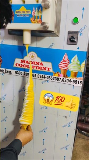 Industrial Ice Cream Machine Test — So Satisfying!”#viral #shorts #icecream #ice #foodie #love
