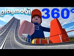 360° PLAYMOBIL Movie themed VR rollercoaster POV 360 도 롤러코스터 탐험 ジェットコースター