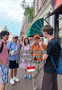 Speaking 4 local indonesian languages 🇮🇩😱 #indonesia #indonesian #javanese #amsterdam #netherlands