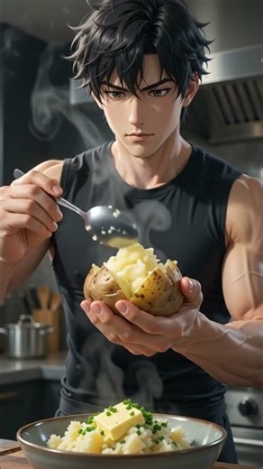 Volcano Baked Potato (Loaded) 🌋🥔 (Topping Eruption)