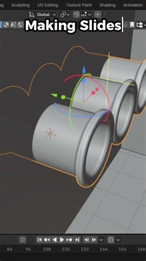 Creating Another Poolroom With Multiple Spiral Slides (Timelapse) #shorts #blender #poolrooms