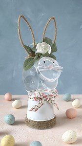 7.9K views · 74 reactions | EASTER BUNNY TREAT JAR - This is a fun and inexpensive DIY craft for spring. Full tutorial and sources linked in the comments. #eastercrafts #diycrafts #dollartreediy #SpringCrafts | The Craft Patch | Facebook