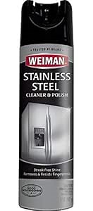 Weiman Stainless Steel Cleaner & Polish Aerosol, 17 fl oz