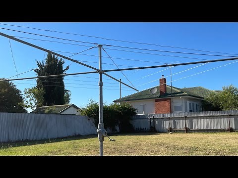 How to restring hills hoist rotary clothes line with galvanised wire cord Australia