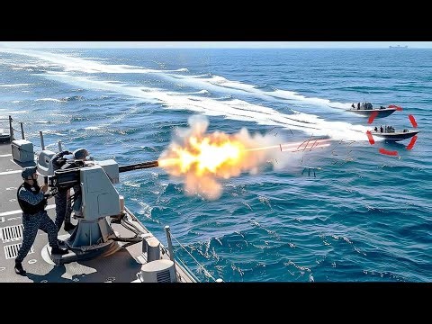 Watch an American | Carrier Eliminate an Enemy Vessel in Seconds |