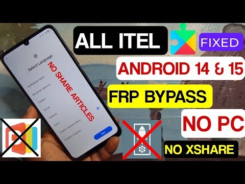All Itel Frp Bypass Android 14 & 15 | Without Pc |Itel Google account Remove | No Activity launcher