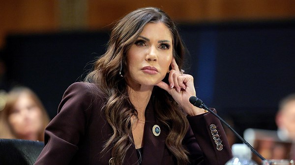 DHS Secretary Kristi Noem speaks after firing by Trump