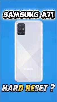 Samsung Galaxy A71 Hard Reset #shorts #hardreset #samsunga71