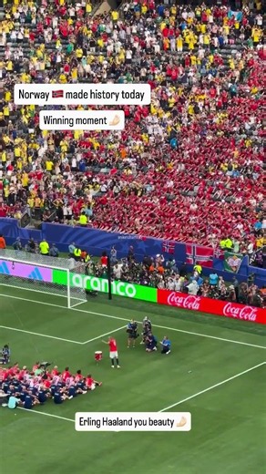 Norway makes history! 🇳🇴 A stunning 2-1 victory over Brazil—an unforgettable World Cup moment.