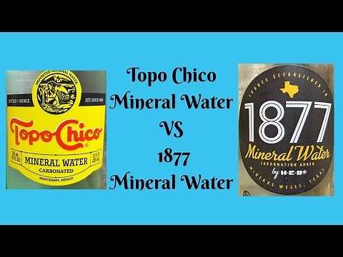Topo Chico Mineral Water vs 1877 Mineral Water Both Carbonated