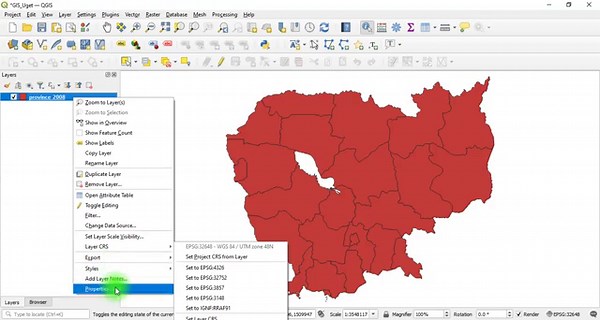 Display and Styling Vector and Raster layers in QGIS