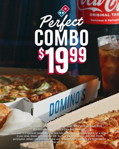 For just $19.99, feed the whole family with Domino’s Perfect Combo. Two pizzas, two sides and a 2 liter! Order now on dominos.com | Domino's Pizza