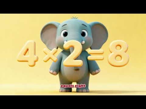 Learn Multiplication by 4 (Part 1) for Kids 🧠 Easy Math