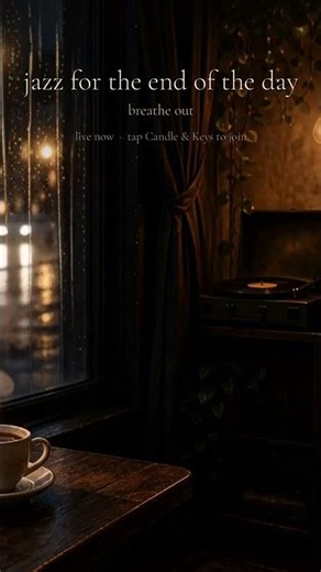 Soft jazz and rain on the window ☕
