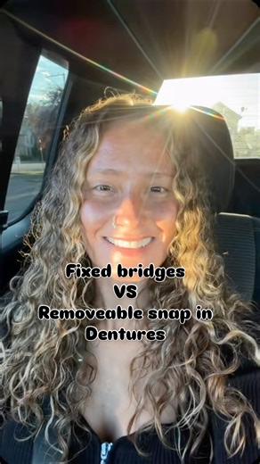 My experience w fixed bridges (non removeable/cemented) VS removeable snap in dentures on mini dental implants🥰 My dentist is Dr todd shatkin DDS @drminidental link in bio to set up a free consult virtually or in person Buffalo NY #shatkinfirst #kingofminidentalimplants https://www.toddshatkindds.com/snap-in-dentures-tiktok-trend/ #beforeandaftersnapindentures #fixedbridge #snapindentures #minidentalimplants #cementedbridge #fixedarch #notscrewretained | Princess Glitterhead