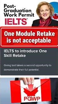PGWP doesn’t allow one module retake in IELTS🇨🇦 #pgwp #studyvisa #tusharuplifts