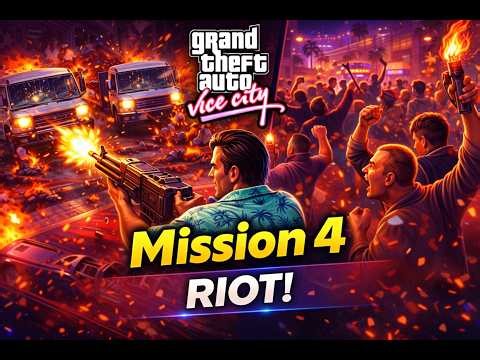 Vice City Mission 4 Riot Mission Complete Explosive Action! 🔥