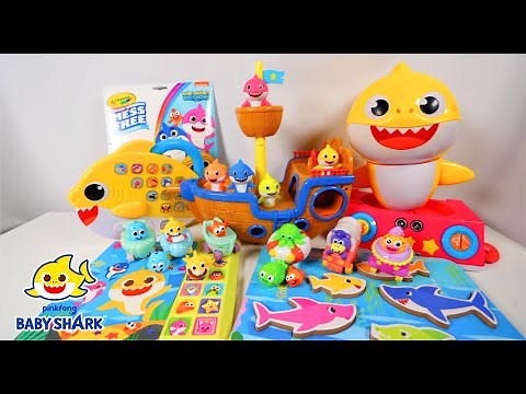PinkFong Baby Shark Toy Unboxing 2024! ASMR No Talking Review!