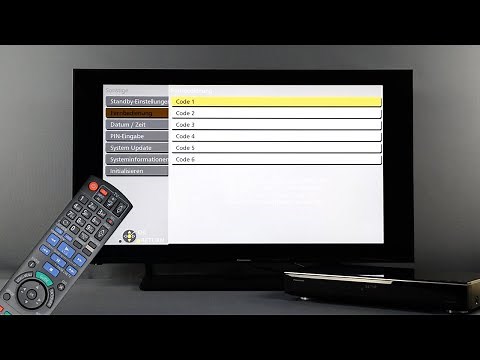 Fernbedienungscode ändern | Panasonic Support