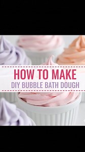 63K views · 595 reactions | Bubble Bath Dough Sensory fun that smells amazing!Full ingredients + steps in the first comment | Easy Recipes | Facebook
