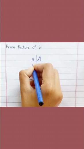 Prime Factors of 81 #shorts
