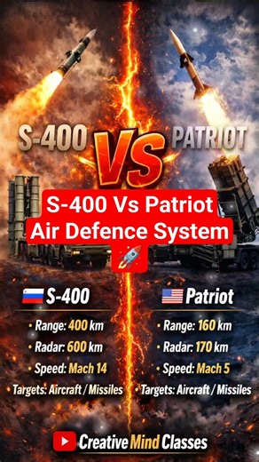 S-400 vs Patriot 😱 Air Defense System Comparison