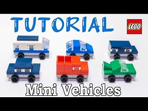 Build LEGO Mini Cars | simple instructions LEGO mini vehicles models / build micro vehicles