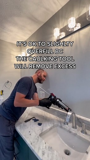 1.1M views · 4.5K reactions | SECRET WEAPON FOR CAULKING #DIY #fyp #bath #kitchen #caulking #caulkinglikeapro #construction #contractor | Benderhomes | Facebook