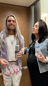 Trying to get Breeana relaxed and ready 🥹💜 #twins #babies #nervous #ryanwaynesalon #ryanwaynediva | Joseph Hughes